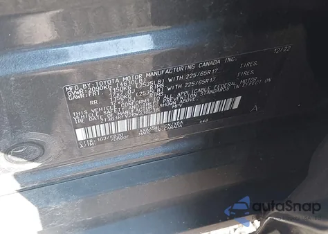 2023 Toyota Rav4 Le из США, поврежденный, VIN 2T3G1RFV2PW336516